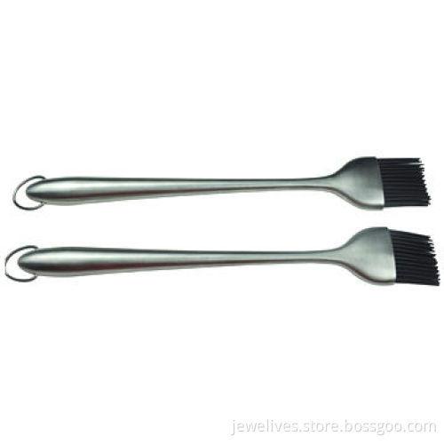 Grill Basting Silicone Brush with Stainless Steel Handle